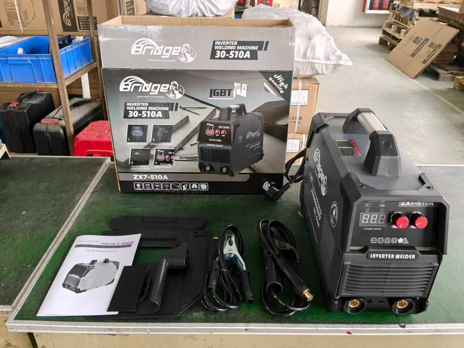 Bridge zx7-510A heavy duty commercial machine for indutrial usage , 2.5MM-4MM electrode continuesly VFD SAFETY FEATURES INSTALLED